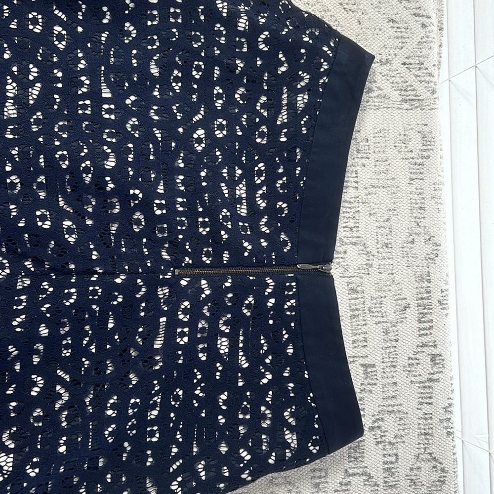 The Limited Black & Crème Stripes with Lace Overlay Skirt Sz 4 - Picture 10 of 10